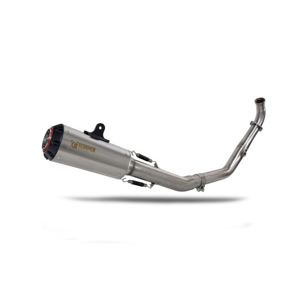 Scorpion Exhaust Yamaha YZF-R125 Euro 5+ / R15 V4 M 2024 - 2025 Red Power Full System Titanium Sleeve